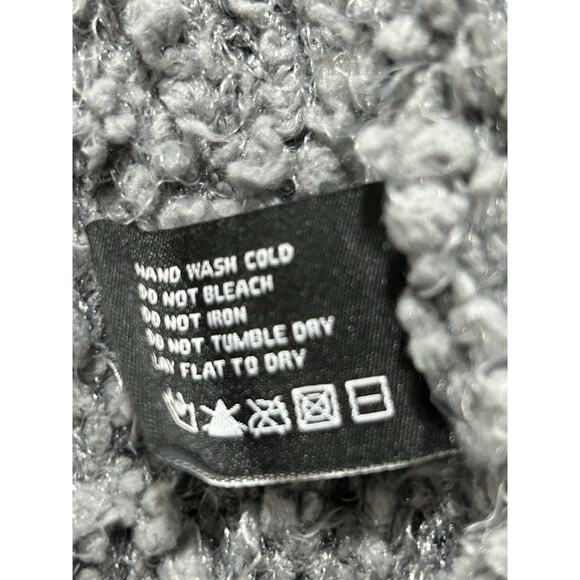 Altar'd State Women’s Medium Gray Cozy Sherpa Sweater Vest - Picture 6 of 8